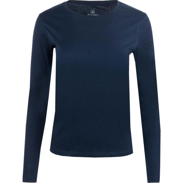 Damska koszulka Athl. DPT Kerrie Navy Blue 2XL 100% bawełna. Niebieskie bluzki WOMEN'S BEST, s, bez wzorów, z bawełny, bez kołnierzyka, bez ramiączek. Za 141.99 zł.