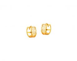 Złote kolczyki - koła, 12 mm. Żółte kolczyki Apart, złote. Za 1,569.00 zł.