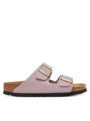 Birkenstock Klapki Arizona 1030878 Różowy. Czerwone klapki Birkenstock, bez wzorów, ze skóry, bez obcasa. Za 399.99 zł.