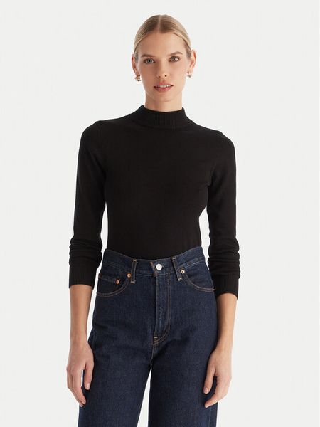 ACCESS FASHION Golf 54-8074 Czarny Slim Fit. Czarne golfy ACCESS FASHION, xl, bez wzorów, z wiskozy, bez ramiączek. Za 209.99 zł.