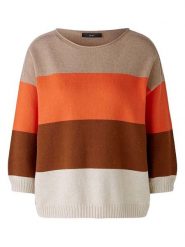 Oui Sweter w kolorze beżowo-pomarańczowo-brązowym rozmiar: 38. Brązowe swetry Oui, bez wzorów, bez ramiączek. Za 339.99 zł.