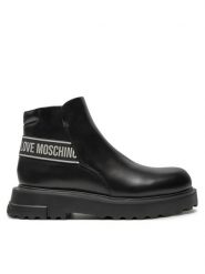 LOVE MOSCHINO Botki JA21024G1LIA0000 Czarny. Czarne botki Love Moschino, bez wzorów, ze skóry, bez obcasa, na płaskiej podeszwie, bez zapięcia. Za 1,139.00 zł.