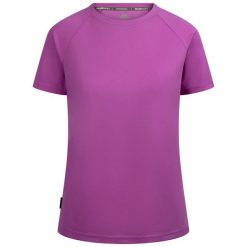 T-shirt damski Claudette. Czerwone t-shirty Trespass, m, bez wzorów, bez kołnierzyka, bez ramiączek. Za 61.99 zł.