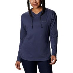 Bluza damska Columbia Sun Trek z kapturem. Niebieskie bluzy Columbia, na lato, l, bez wzorów, z bawełny, z kapturem. Za 280.00 zł.