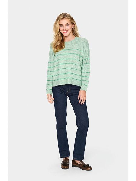SAINT TROPEZ Sweter "Zylvier" w kolorze miętowym rozmiar: S. Zielone swetry Saint Tropez, s, bez wzorów, bez ramiączek. Za 89.95 zł.