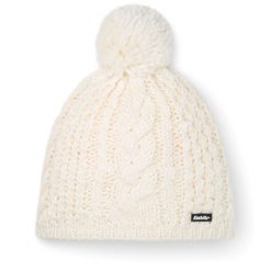 Czapka zimowa damska Eisbar Afra Pompon wełna merino. Białe czapki Eisbar, bez wzorów, z materiału. Za 179.90 zł.