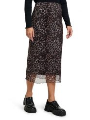 CARTOON Spódnica w kolorze czarno-brązowym rozmiar: 40. Brązowe spódnice Cartoon, bez wzorów, midi. Za 79.03 zł.