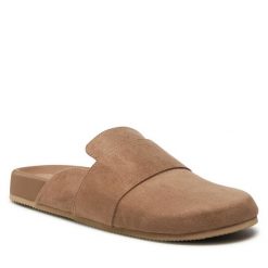 Klapki Jenny Fairy. Brązowe klapki Jenny Fairy, bez wzorów, bez obcasa. Za 149.99 zł.