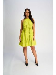 Marks & Spencer Sukienka w kolorze żółtym rozmiar: S. Żółte sukienki Marks & Spencer, s, bez wzorów, bez kołnierzyka, bez ramiączek, mini. Za 92.42 zł.