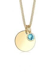 Elli Elli Naszyjnik Damski wisiorek kamień urodzinowy kwiecień z kryształami w pozłacanym srebrze 925 Sterling Silverd Naszyjniki 1 ct. Brązowe naszyjniki Elli, z kwarcem, pozłacane. Za 238.99 zł.
