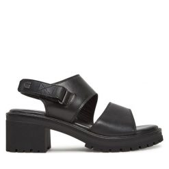 Sandały G-Star Raw. Czarne sandały G-Star Raw, bez wzorów, retro, bez obcasa, na słupku, bez zapięcia. Za 259.99 zł.