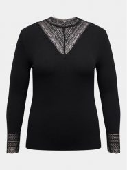 ONLY Carmakoma Bluzka Tilde 15308237 Czarny Regular Fit. Czarne bluzki Only Carmakoma, bez wzorów, z wiskozy, bez kołnierzyka, bez ramiączek. Za 89.99 zł.