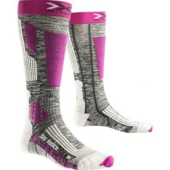 Skarpety narciarskie damskie X-Socks Ski Rider 2.0. Fioletowe skarpety X Socks, bez wzorów, z materiału. Za 53.49 zł.