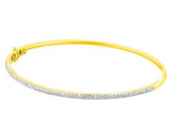 Bransoleta z żółtego złota z diamentami - 0,50 ct - próba 585. Żółte bransoletki Apart, z diamentem, złote. Za 9,590.00 zł.