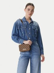 Guess Torebka J5BZ30 WFV20 Brązowy. Brązowe torebki klasyczne Guess, z aplikacjami, z materiału, bez dodatków. Za 189.99 zł.