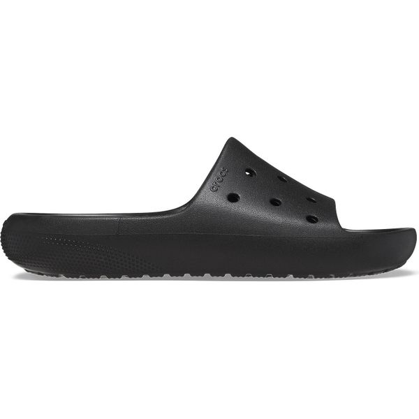 Klapki Crocs Model Classic Slide V2 Kolor Czarny. Czarne klapki Crocs, bez wzorów, z gumy, z otwartym noskiem, bez obcasa. Za 111.99 zł.