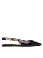 LOVE MOSCHINO Baleriny JA11041G0MIH0000 Czarny. Czarne baleriny Love Moschino, bez wzorów, ze skóry, bez obcasa. Za 879.99 zł.