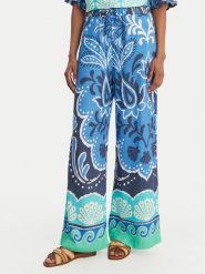 Banana Moon Spodnie materiałowe Alcaniz Cleariv MYY56 Błękitny Regular Fit. Niebieskie spodnie materiałowe Banana Moon, l, bez wzorów, z materiału. Za 385.99 zł.