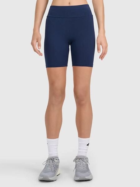 4F Legginsy w kolorze granatowym rozmiar: M. Niebieskie legginsy 4f, m, bez wzorów, z bawełny, z podwyższonym stanem. Za 55.95 zł.