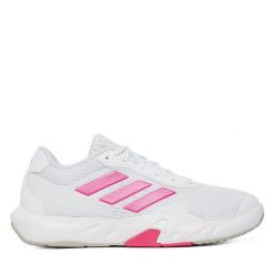 Buty na siłownię adidas. Białe obuwie sportowe Adidas, bez zapięcia, na fitness i siłownię. Za 299.99 zł.