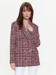Pinko Marynarka 100642 A0N2 Czerwony Regular Fit. Czerwone marynarki i żakiety Pinko, bez wzorów, z bawełny. Za 1,939.00 zł.