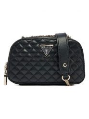 Guess Torebka w kolorze czarnym - 19 x 12 x 6 cm rozmiar: onesize. Czarne torby na ramię Guess, z aplikacjami, z materiału, na ramię, pikowane, bez dodatków. Za 439.24 zł.