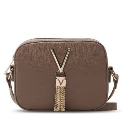 Torebka Valentino. Brązowe listonoszki Valentino, bez wzorów, bez dodatków. Za 203.99 zł.