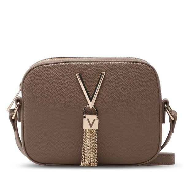 Torebka Valentino. Brązowe listonoszki Valentino, bez wzorów, bez dodatków. Za 203.99 zł.