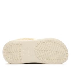 Klapki Crocs. Brązowe klapki Crocs, bez wzorów, bez obcasa. Za 209.99 zł.
