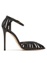 Elisabetta Franchi Szpilki SA-19L-52E2-V580 Czarny. Czarne szpilki Elisabetta Franchi, bez wzorów, ze skóry, bez obcasa, na szpilce, bez zapięcia. Za 1,999.00 zł.