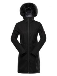 Alpine Pro Płaszcz softshellowy w kolorze czarnym rozmiar: S. Czarne kurtki sportowe Alpine Pro, m, bez wzorów, bez kaptura, outdoorowe. Za 266.66 zł.