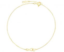 Złota bransoletka - nieskończoność, serce. Żółte bransoletki Apart, złote. Za 1,149.00 zł.