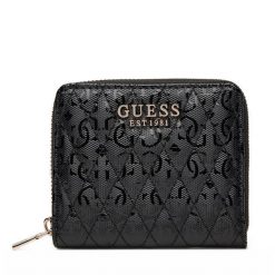 Mały Portfel Damski Guess. Czarne portfele Guess, z aplikacjami. Za 119.99 zł.