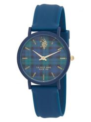 U.S. Polo Assn. Zegarek kwarcowy w kolorze granatowo-zielonym rozmiar: onesize. Niebieskie, analogowe zegarki U.S. Polo Assn., sztuczne. Za 86.99 zł.