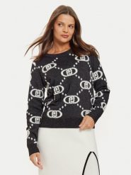 Liu Jo Sport Sweter TF4230 MA94O Czarny Regular Fit. Czarne swetry Liu Jo Sport, m, bez wzorów, z syntetyku, bez ramiączek. Za 269.99 zł.