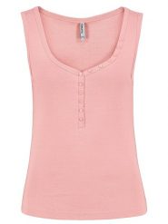 Sublevel Top w kolorze łososiowym rozmiar: L. Pomarańczowe topy Sublevel, l, bez wzorów, z bawełny, bez kołnierzyka, bez ramiączek. Za 41.79 zł.