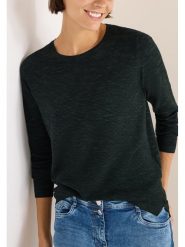 Cecil Koszulka w kolorze ciemnozielonym rozmiar: M. Zielone bluzki Cecil, m, bez wzorów, bez kołnierzyka, bez ramiączek. Za 130.81 zł.