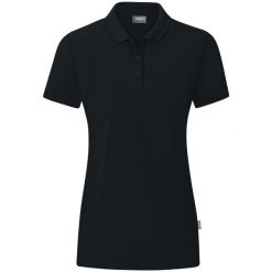 Damska koszulka polo Jako Organic. Czarne koszulki polo JAKO, m, bez wzorów, z bawełny, bez kołnierzyka, bez ramiączek. Za 243.00 zł.