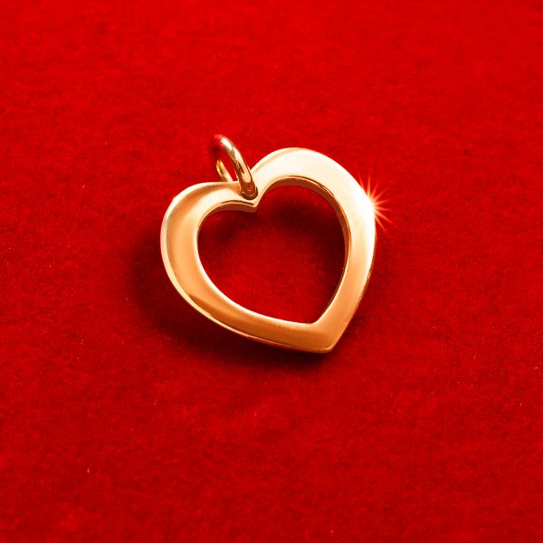 Serce ażurowe 1,5 cm ze złota próby 585. Żółte bransoletki Lilou, złote. Za 998.00 zł.