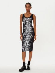 Versace Jeans Couture Sukienka codzienna 78HAO9P6 Czarny Slim Fit. Czarne sukienki Versace Jeans Couture, na co dzień, bez wzorów, z jeansu, bez kołnierzyka, bez ramiączek, proste. Za 669.99 zł.