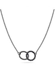 Tamaris Naszyjnik z elementem ozdobnym - dł. 45 cm rozmiar: onesize. Czarne naszyjniki Tamaris, ze stali. Za 204.96 zł.
