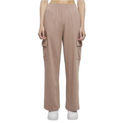Lekkie Spodnie Dresowe Dla Kobiet. Czerwone spodnie dresowe Urban Classics, s, bez wzorów, z dresówki. Za 100.99 zł.