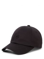 BOSS Czapka z daszkiem dla kobiet Kobiety Bawełna (100%) czarny, ONE SIZE. Czarne czapki Boss, bez wzorów, z bawełny, klasyczne. Za 199.95 zł.