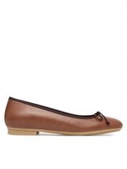 Hispanitas Baleriny HV263465 br Brązowy. Brązowe baleriny Hispanitas, bez wzorów, ze skóry, bez obcasa. Za 489.99 zł.