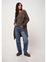 AUTHENTIC CASHMERE Kaszmirowy kardigan "Chésery" w kolorze khaki rozmiar: M. Brązowe kardigany AUTHENTIC CASHMERE, m, bez wzorów, z kaszmiru. Za 478.99 zł.