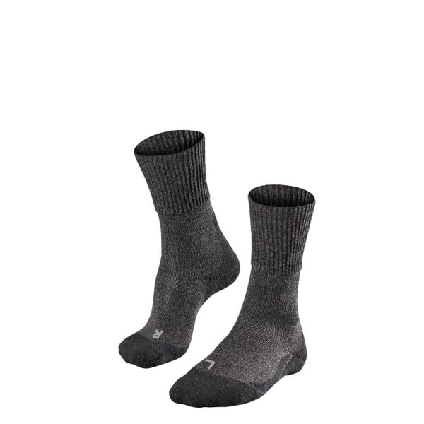 Skarpetki damskie Falke TK1 Wool. Szare skarpety Falke, bez wzorów, z materiału. Za 172.00 zł.