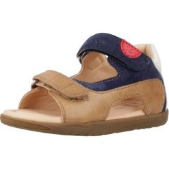 Sandały GEOX B S.MACCHIA B. A Brązowy. Brązowe sandały Geox, bez wzorów, ze skóry, sportowe, bez obcasa, bez zapięcia. Za 137.99 zł.