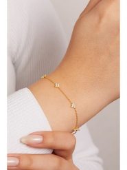 Lodie Silver Srebrna bransoletka z elementem ozdobnym rozmiar: onesize. Szare bransoletki Lodie Silver, z cyrkonią, srebrne. Za 65.95 zł.