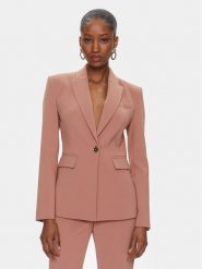 Pinko Marynarka 100180 A14I Brązowy Regular Fit. Brązowe marynarki i żakiety Pinko, bez wzorów, z syntetyku. Za 598.99 zł.