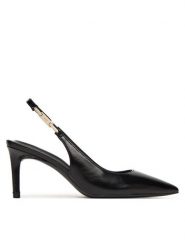 BOSS Szpilki Gracey 50548596 Czarny. Czarne szpilki Boss, bez wzorów, ze skóry, bez obcasa, na szpilce, bez zapięcia. Za 659.99 zł.